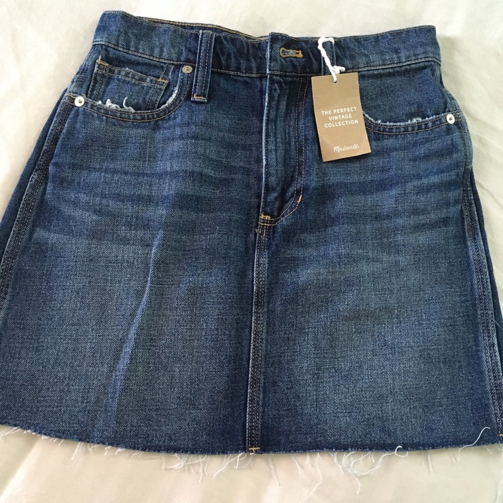 NWT Madewell denim mini skirt